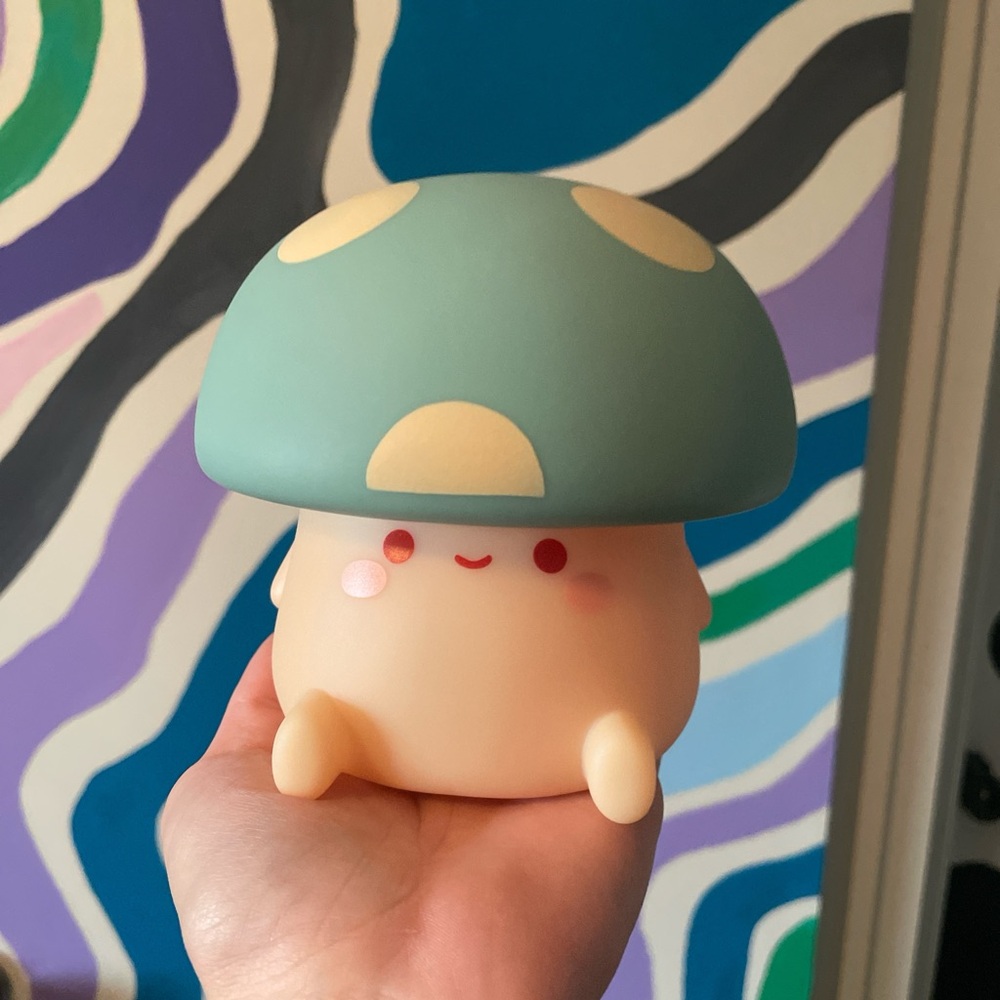Blue Mushroom Decor